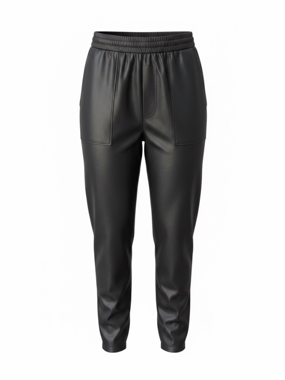 Hugo Boss Faux Leather Pants in Black – Size 10